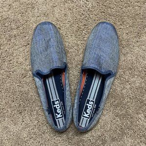 Keds Heathered Blue Slip Ons